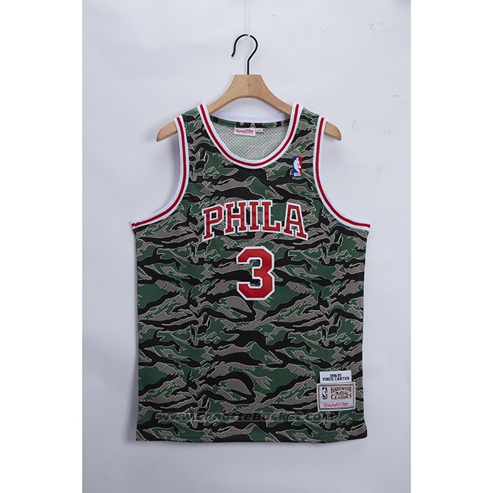 Maglia Philadelphia 76ers Allen Iverson #3 Hardwood Classics 1996-97 Camuffamento